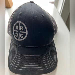 Black Riffle trucker hat.  Black